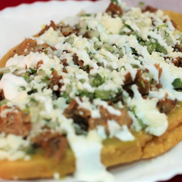 Fried Pork Huarache.